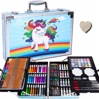 Logit art set 145 ks + drevené srdiečko na zdobenie farbenie 2 CM decoupage